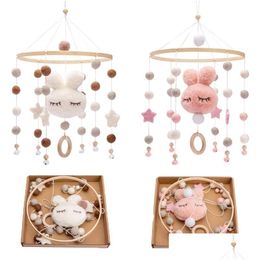 Mobiles # Bébé Hochets Berceau Mobiles Jouet Coton Lapin Pendentif Lit Cloche Rotation Musique Pour Lits Projection Bébé Jouets En Bois 220312 D Dhqeu