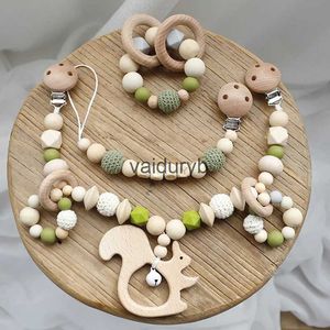 Mobiles # Jouets pour bébé Perles de silicone Anneaux de dentition Anneaux en bois Bracelet fait à la main Sucette Chaîne Clips Dentition Landau Poussette Cloche Bébé Produitsvaiduryb