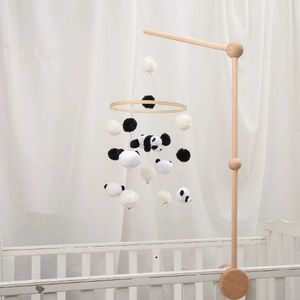 Mobiles# Crib Mobile speelgoedstandaard Rocker Arm Stand Assembled houten frame verstelbaar nachtkastje Bell Stand Baby Shower Gift Q240525
