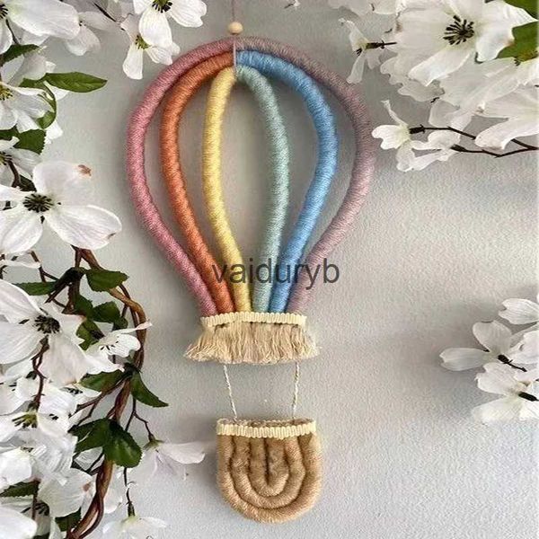 Mobiles# Montgolfière Tenture Murale Jouet Coloré pour Boho Maison Fournitures de Fête Bébé Douche Pépinière Dortoir Macramé Decorvaiduryb