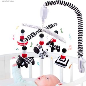 Mobiles # teytoy Mon premier mobile pour bébé Montessori Noir et blanc Jouets de berceau mobile à contraste élevé Mobile de berceau pour nouveau-nés garçons Q231017