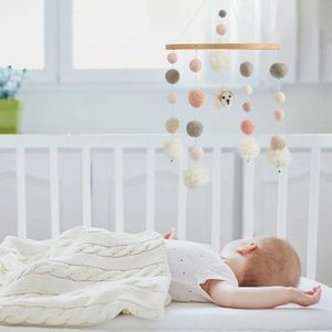 Móviles# Mesa de oveja de madera Soporte móvil Soporte colgante de cascabel Toy colgante de cascabel serpientes de cascabel en la sala de bebés para recién nacidos Q240525