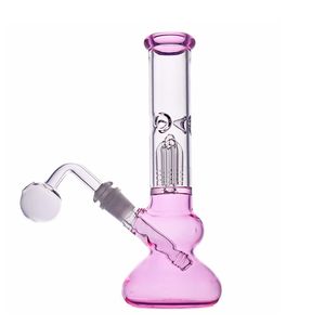 14mm 10 pouces Mobius verre bécher bong Matrix cage à oiseaux percolateur Bongs épais recycleur eau bong capiteux dab plates-formes fumant des pipes avec un bol d'huile de grande taille