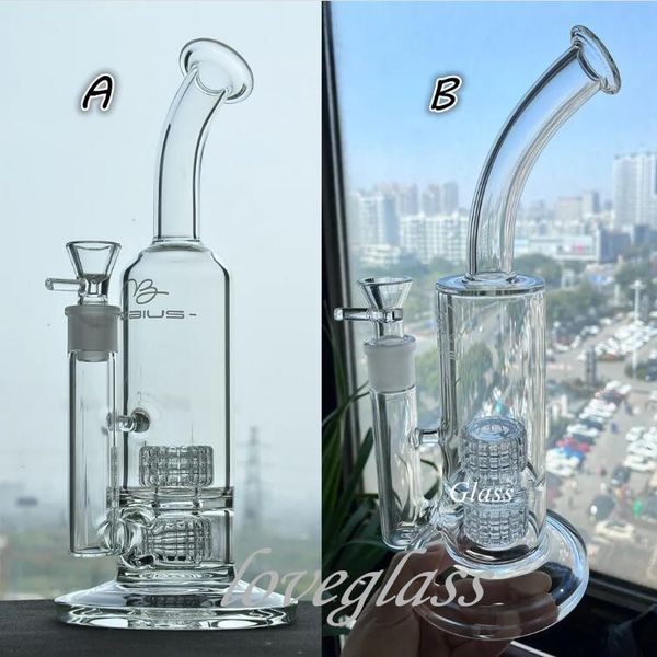 Mobius Glass Bong Hookahs Stéréo Matrix Perc 18mm Bowl Dab Rigs Fumer Pipe En Verre Bangs D'eau