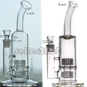 Mobius Glass Bong Hookahs Matrix Perc 18mm Bowl Heady Glass Dab rigs Pipes à eau en verre fumé