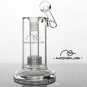 Mobius glazen waterpijp Waterpijp waterpijpen matrix Perc Heady dab rigs chicha Unieke Glazen Waterpijpen Roken Glazen Pijp 18mm joint