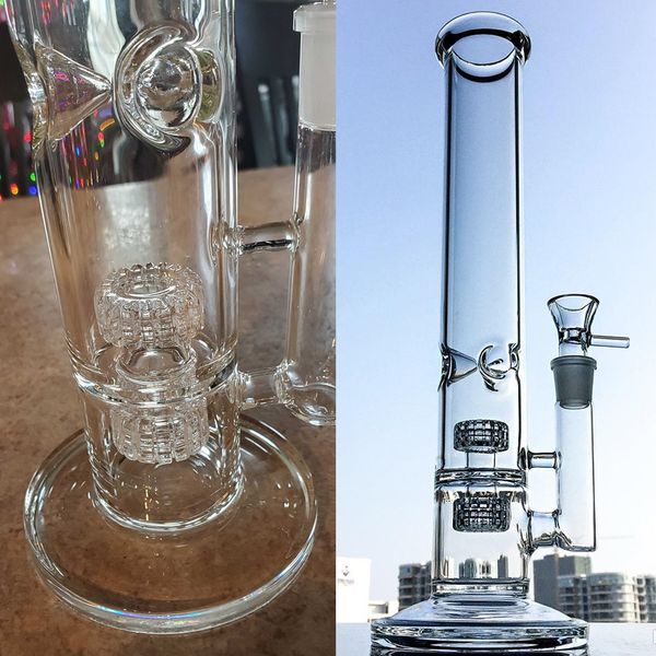 Mobius Verre Bubblers avec Stéréo Matrix Perc Narguilés Bongs En Verre Pipe À Eau Dab Rig 18mm Joint Fumer Accessoire