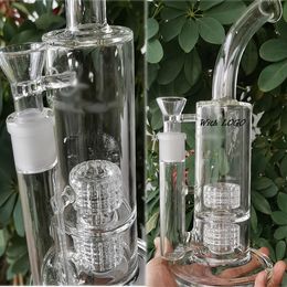 Glass Water Bongs Hookahs Matriz estéreo Perc de 18 mm de espesor Aceite de vidrio Dab Ligas Dabor