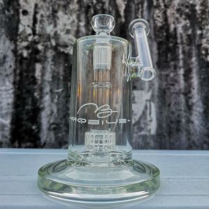 Mobiles Verre Bongs D'eau Sidecar Embouchure Clair Bong Dab Rigs Cage À Oiseaux Percolateur Tuyaux D'eau 18mm Joint Femelle Avec Bol MB01