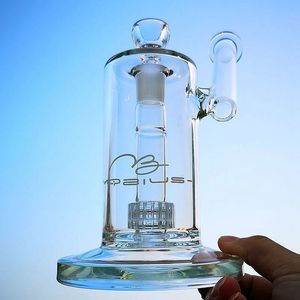 Mobius Matrix Perc Birdcage Percolator Hookahs Effacer Sidecar Verre Bong Pipe À Eau Épais Huile Dab Rigs 18mm Joint Femelle Avec Bol