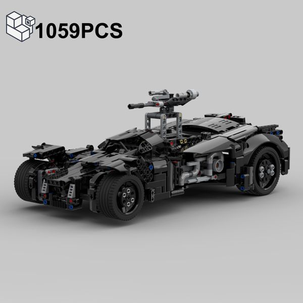 MOC 1059pcs Bat Tank Sports Car Batmobile TUBLING BLICALS BLOCKS RACING véhicule modèle Bricks Puzzles Toys Gifts for Kids Boys