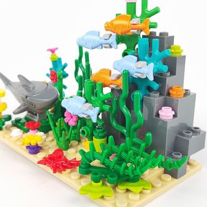 MOC 20 игрушки с мелкими частицами, кирпичный строительный блок, техника, подводный мир, 71043, комбинированный набор Lepin Creator, кирпичные игрушки для детей, рождественский подарок