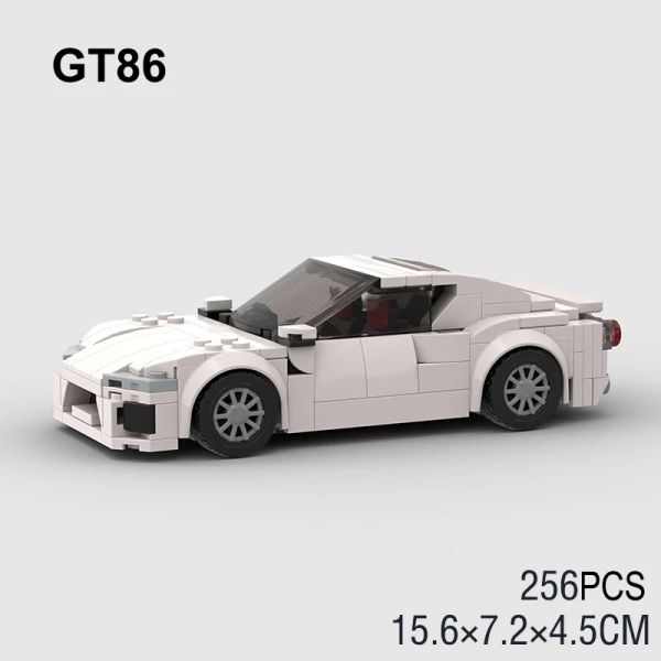 MOC AE86 GT-APEX GT86 Sienna Sports Car Model Car Building Buildings City Speed Racing Vehicle Bricks Toys Gifts for Children Boys