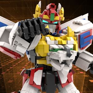 MOC Anime Robot King Braves Caesared Militaire bouwstenen verzameld Model enorme strijd mech robot bakstenen speelgoed kinderen cadeau