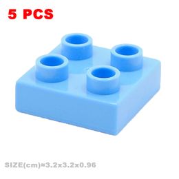 MOC Big Buildat Blocs compatible avec les duploes Briques de base épaisses carrées minces assemblez les jouets créatifs éducatifs de bricolage pour enfants