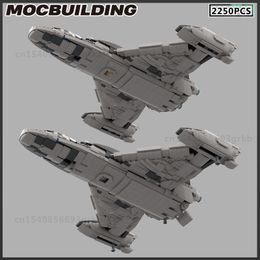 MOC Building Bloc Space Ship Starfighter Battleship Navet Mode
