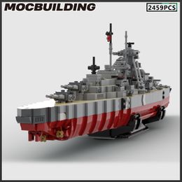 MOC Building Blocs Cruiser Model Battleship Mode