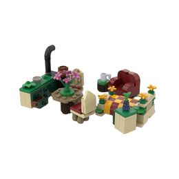 Moc Fairy Cottage Tree Stump House Buildings Blocyshs Magic Village Village Elf House Architecture Bricks Modèle DIY Toys Birthday