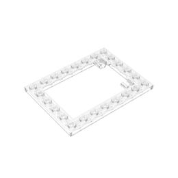 Pièces MOC GDS-845 Plaque, modifiée 6 x 8 Cadre de trappe Horizontal (porte-broches longs) compatible avec LEGO 92107