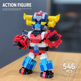 Moc Robot Goldoraked Anime Figure Building Block Technique Mecha Film Constructeur Modèle Brique Ensemble Enfants Jouets Enfant Cadeaux 220715