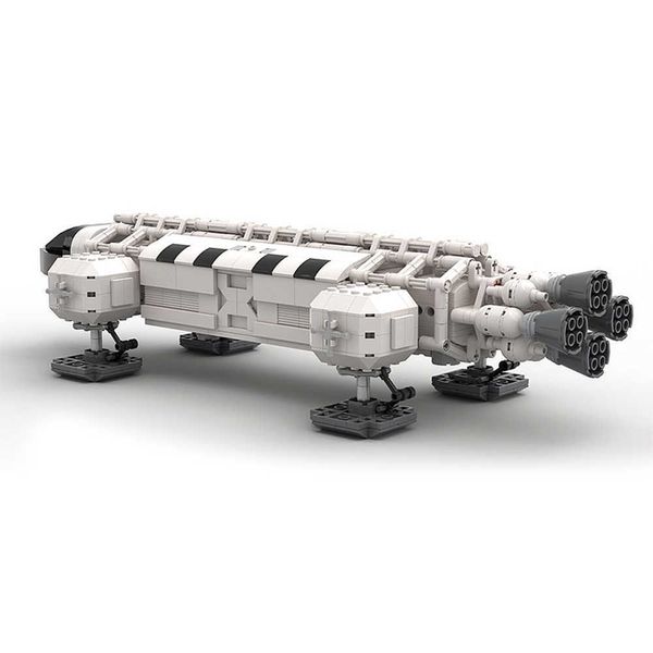 MOC Space Series Wars Spaceport Space 1999 Aigle Navette Lancement Modèle Briques Building Block Diy Assembler Jouets Pour Enfants Cadeaux H0917