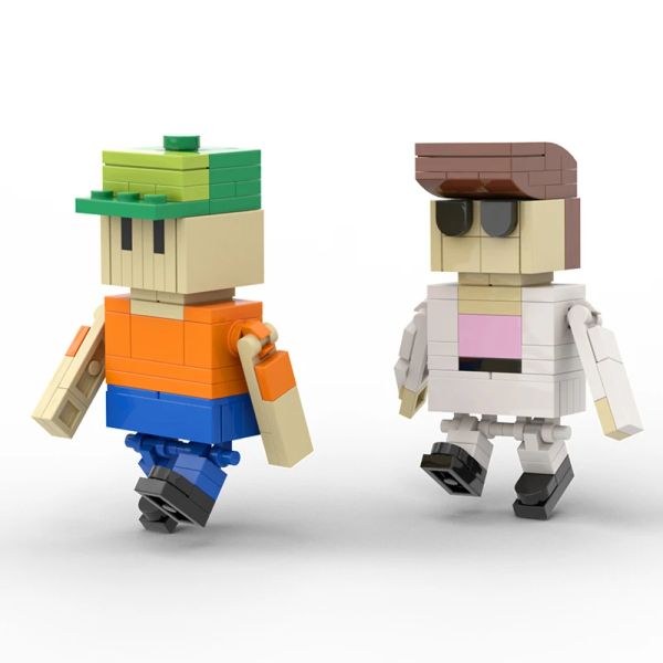 MOC Tieve Guys 3 en 1 Mini figuras Building Blocks Conjunto de personajes de juego Modelo 205 PCS Juguetes de ladrillo para niños Regalos de Navidad