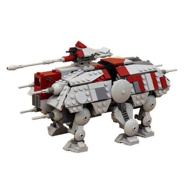 MOC Walking AT-TE avion navire de guerre-figurines de l'armée blocs de Construction navire de guerre futur haute construction briques enfants jouet G1204