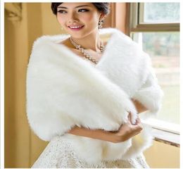 Modabelle Blanco Abrigo De Piel Sintética Mantón De Boda Cabo De Mariee Bolero Nupcial Abrigos De Invierno Abrigo Estola Tela De Piel Sintética Para Novias En Sto5700871