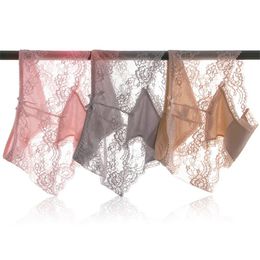 Modaal sexy kanten slipje m-xxl maat slijsten ondergoed transparante uderpants intimeert lingerie hoge taille panty vrouw kleren