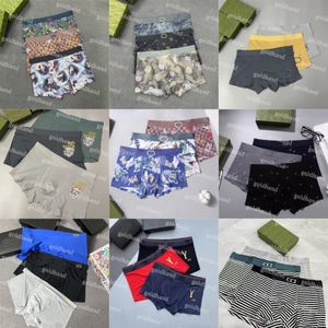 Modal Underpant Heren Ademend Ondergoed Slips Merk Gedrukt Boxershorts 3 stks/doos