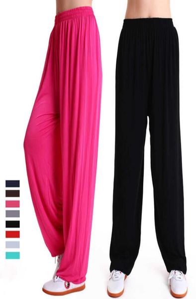 Pantalons de yoga modal taiji arts martiaux fitness kung fu pantalon running men women pantalon lâche x06288877086