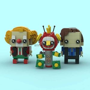 Kits de construcción de modelos 366 Uds. Personajes de películas MOC Bassie Adriaan Robin-the-robot Brickheadz bloques de construcción figuras de dibujos animados Anim juguetes para niños regalos