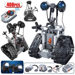 Kits de construcción de modelos 408PCS Robot RC técnico creativo Bloques de construcción eléctricos Ciudad Control remoto Robot inteligente Ladrillos Niños Regalo de Navidad 231123