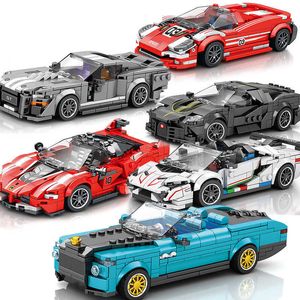 Model Building Kits City Technical Car Speed Champion Sports Racing Car Vehicle Racer Moc Building Blocks Educational Toys Friends 2023 New Gift