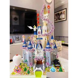 Modelbouwkits Girl Princess Castle Build Block Architecture Lepin speelgoed voor Set Fantasy Puzzle Technic Figuur Christmas Drop Deliv DHMH3