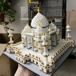 Modelbouwsets K BUILT Indian Taj Mahal 3D-modelsets Speelgoed Micro Mini-bouwstenen voor volwassenen Wereldcultuurerfgoed Architectuurstenen 231219