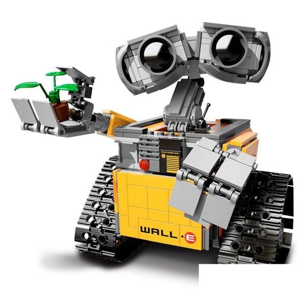Modèle Kits de Construction Lepins Blocs Film Wali Elon Musk Robot Petite Particule Assemblé Bloc Buster Jouets Cadeau De Noël Drop Delivery Dh8Tx