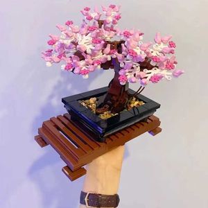 Kits de construcción de modelos MOC Bonsai Tree 10281 Ramo de flores Perpetuo 3D Conjunto de bloques de construcción Modelo de ladrillos Planta para decoración del hogar Juguete en maceta Regalo para niños L231216