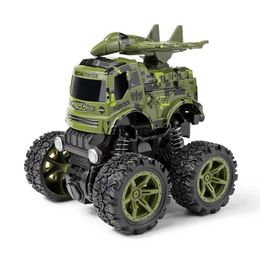 Modelbouwsets Speelgoedauto's Terreinwagen met vierwielaandrijving Stunt Dump Cars Traagheidsauto Jongen Speelgoed Militair Brandweerwagen Pull Back ldren Model Carvaiduryb