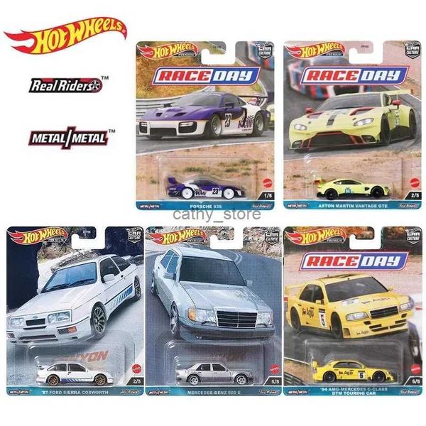 Modelo de autos originales Hot Wheels Culture Culture Day Kid Toy for Boy Premium Vehicle 1/64 Diecast Audi R8 Ford Capri Porsche 935 CollectionL2403