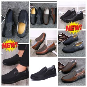 Modèle de créateur formel gai man chaussures noires pointes de fête de fête de groupe de fête