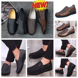 Model formeel ontwerper Gai Sport Dress Shoe Mans Black Brown Shoe Point Round Toe Party Banquet Suit Men Business Heel Designers Shoe EUR 38-50 Soft Classic