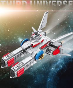 Colorblock Crossbody Model Kit Space War Bouwblok 6620 Lepin Sterren Baksteensets Kinderpuzzel Ontwerper Ruimteschip Baksteen Oorlogsschip Model Assemblage Speelgoed Voor Jongens van 4 Jaar