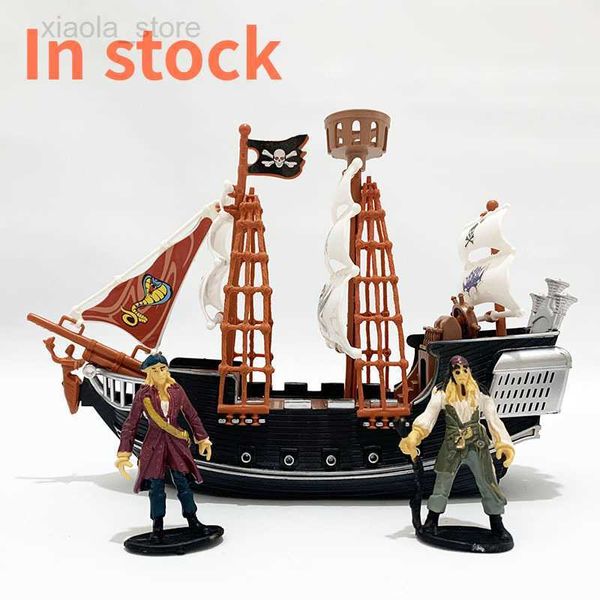 Ensemble de modèles modèle de bateau de pirate pour enfants modèle de jouet cadeau de vacances pour enfants bateau de pirate à voile HKD230706