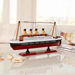 Modelset Creatieve Boot Titanic Hout Zeilschip Modellen MeubileringsartikelenNautische Home Decor Geschenken Ambachten decoratie souvenir 230625