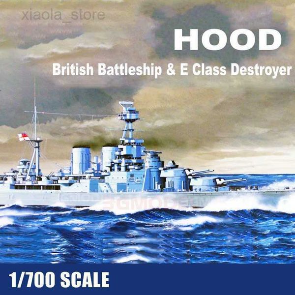 Conjunto de modelos Tamiya 31806, modelo de montaje de barco, 1/700 HOOD, acorazado británico + barcos a escala de destructor de clase E para modelo, colección de Hobby DIY HKD230706