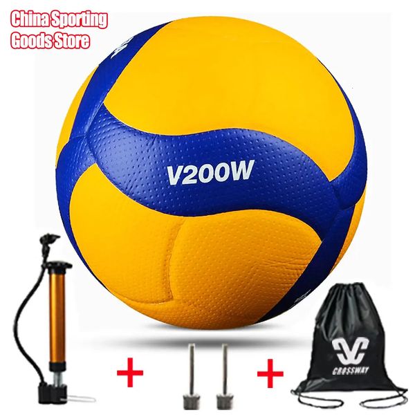 Model200 Equipo deportivo Tamaño de voleibol 5 Entrenamiento de regalos de Navidad Bomba de bomba opcional 231227