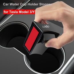 Model3 Waterbekerhouder voor Tesla Model 3 Y 2019-2021 Center Console Organizer Slot Stop Interior Mount Stand Auto Accessoires