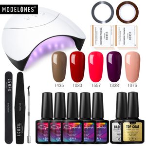 Modelones 15 stks Lot 36 W Z3 LED Lamp Nail Gel Tools Kit Semi Permanente LED-gel met Base Top Coat Sets Langdurige Glitter