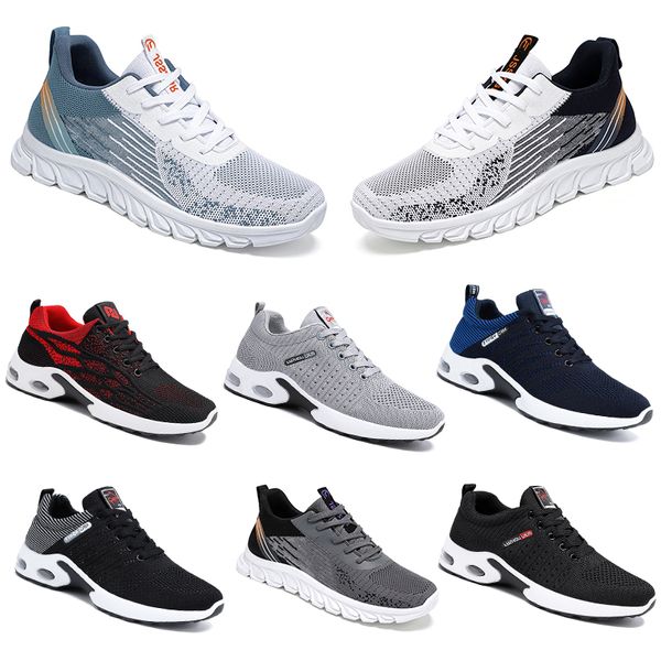 Modèles Hommes Femmes Chaussures Nouveau 2024 Randonnée Semelle Souple Noir Blanc Gris Confortable Mode Couleur Blocage Bout Rond À Lacets Big 39-45 282 Wo